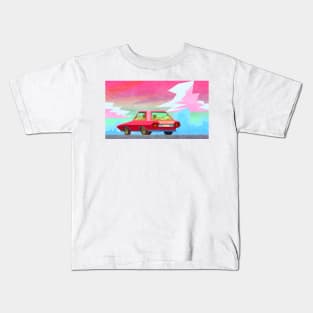 Red Vintage Car Kids T-Shirt